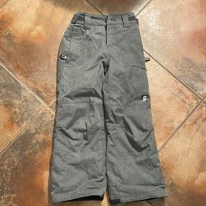 Grey ski snow winter pants